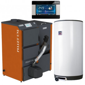 Granulinis katilas Aukštaitijos katilai Pellet Uni (12 kW, 230l) (3 dalių rinkinys)